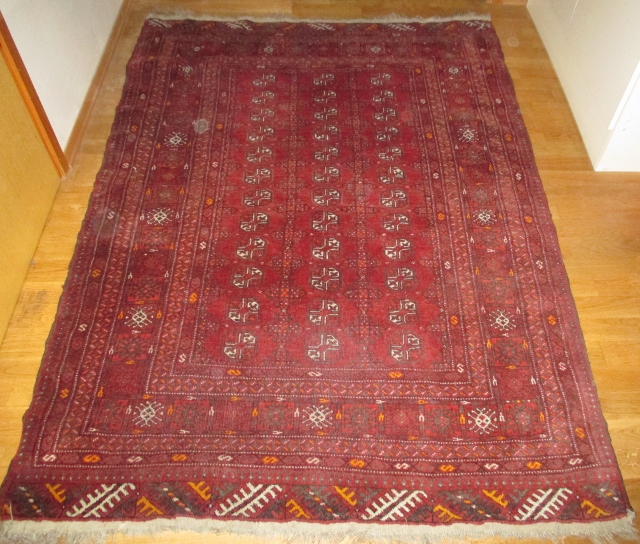 M928M  Nr 13 Hand knotted Bokhara Persian Carpet